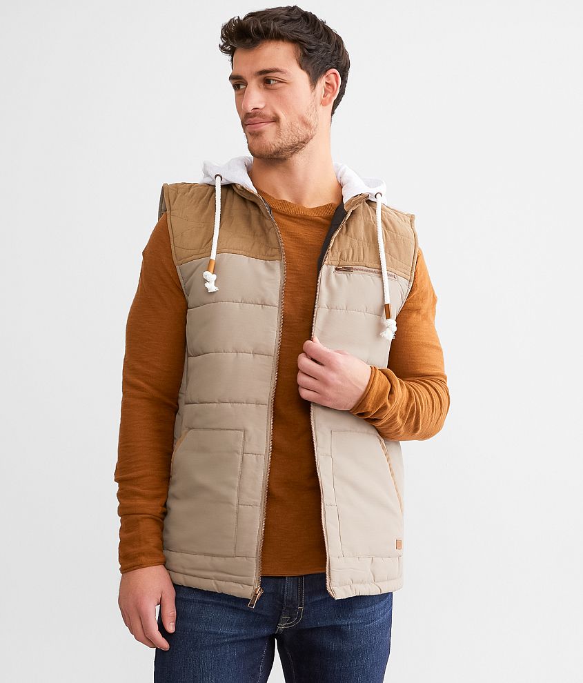 Outpost Makers Color Block Hooded Vest front view