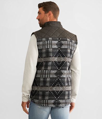 BKE Antique Aztec Vest back view