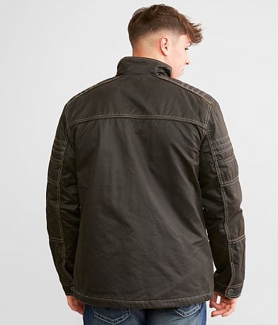 BKE Antique Faux Leather Jacket BACK