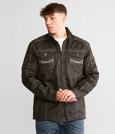 BKE Antique Faux Leather Jacket FULL_RIGHT_SIDE