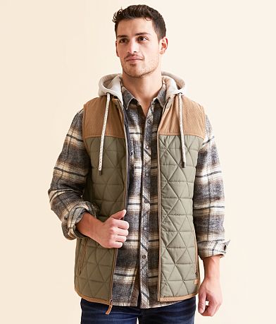 Outpost Makers Color Block Hooded Vest front view