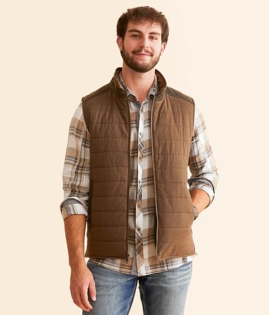 BKE Puffer Blocked Vest front view
