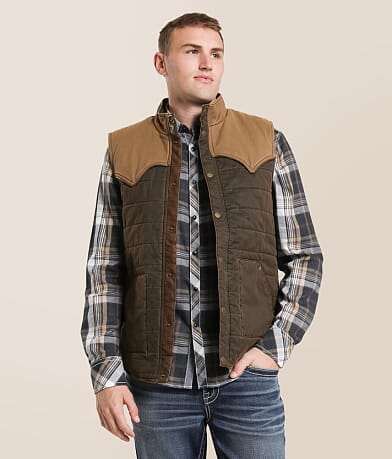 Gentry County Antique Canvas Vest front view