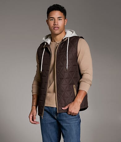 Outpost Makers Java Hooded Vest front view