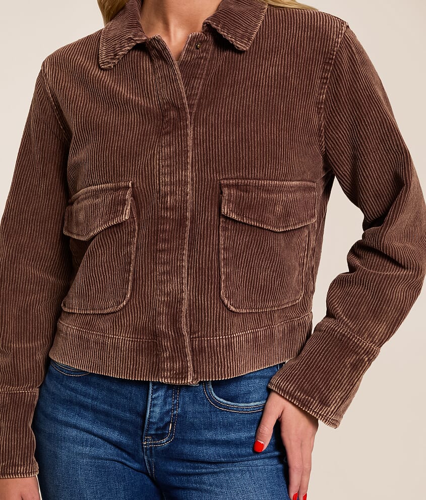 Washed Corduroy Cropped Jacket