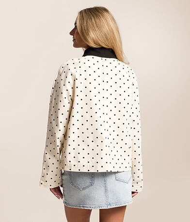 Polka Dot Denim Jacket thumbnail 3