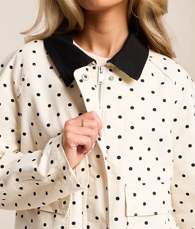 Polka Dot Denim Jacket thumbnail 4