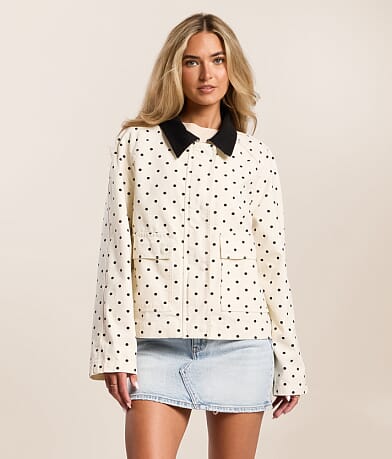 Polka Dot Denim Jacket thumbnail 2