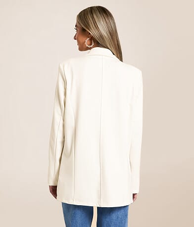 Stoosh Double Button Knit Blazer back view