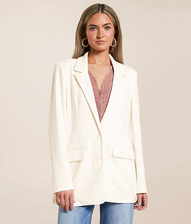 Stoosh Double Button Knit Blazer full right side view