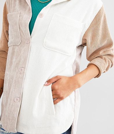 Stoosh Corduroy Colorblock Shacket MISC_DETAIL_1