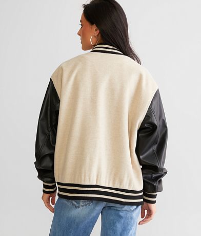 Gilded Intent Varsity Bomber Jacket BACK