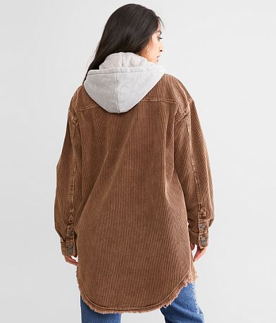 BKE Hooded Corduroy Jacket BACK