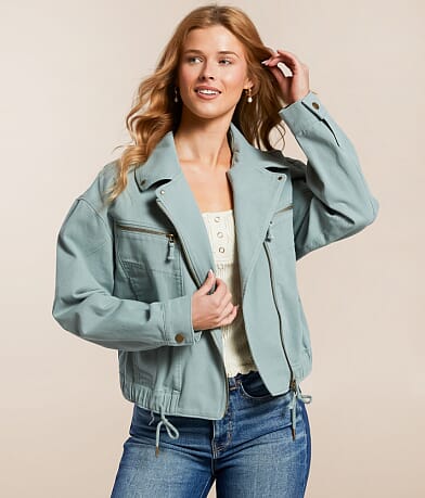 Stoosh Asymmetrical Zip Jacket front view