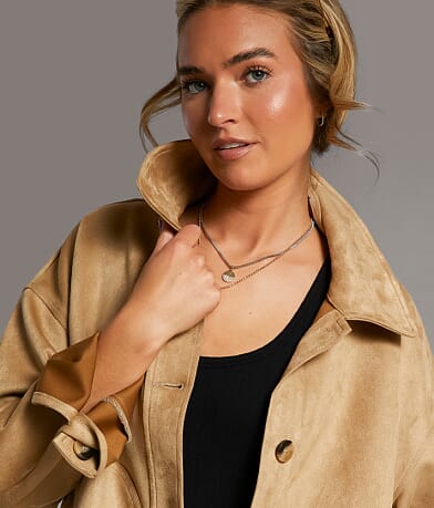 Faux Suede Jacket thumbnail 4