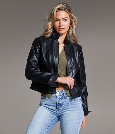 Faux Leather Moto Jacket thumbnail 2
