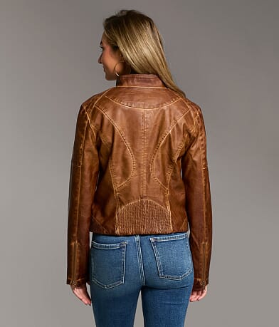 Faux Leather Moto Jacket thumbnail 3