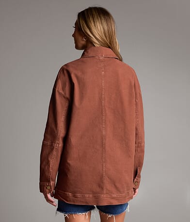 Denim Stretch Barn Jacket thumbnail 3
