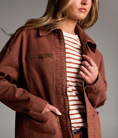 Denim Stretch Barn Jacket thumbnail 4