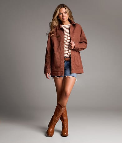 Denim Stretch Barn Jacket thumbnail 6
