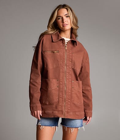 Denim Stretch Barn Jacket thumbnail 2