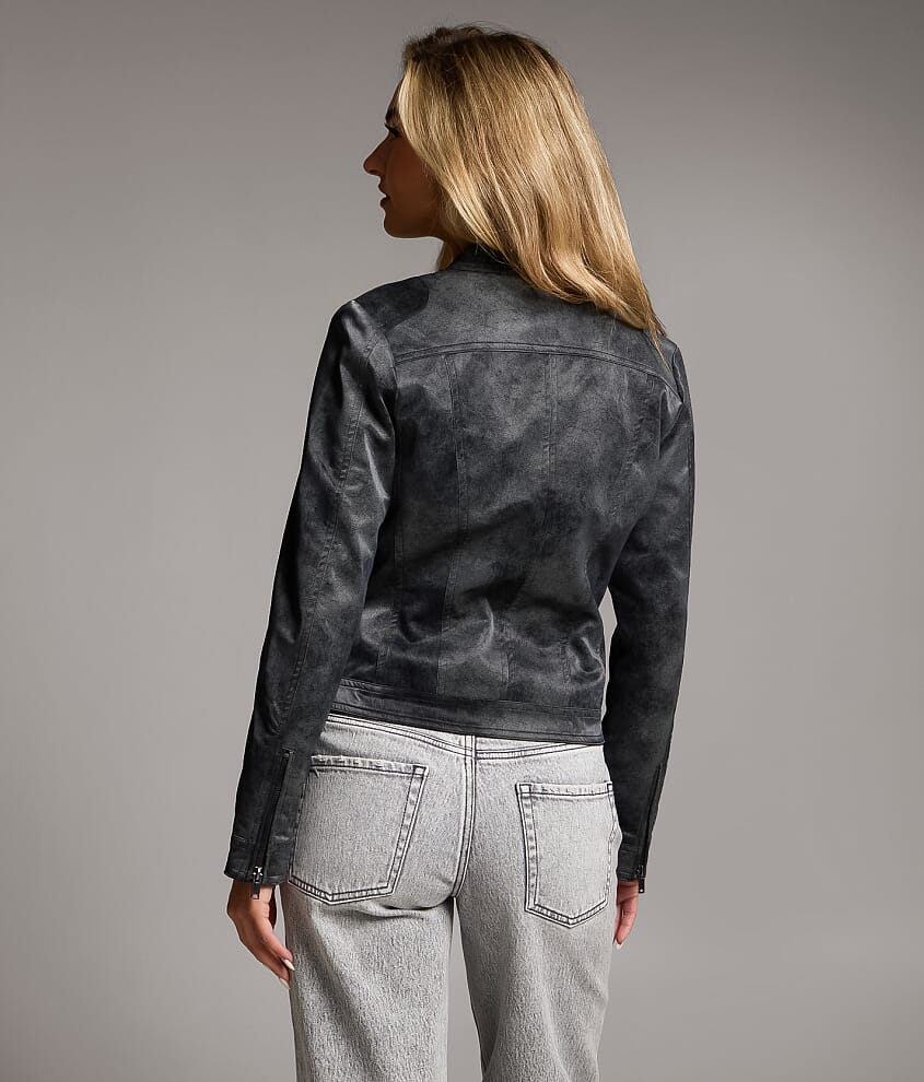 Faux Leather Moto Jacket - thumbnail 3