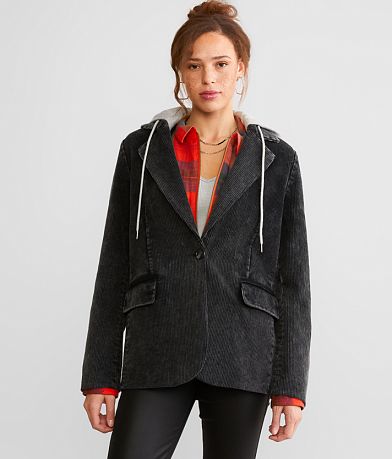 Gilded Intent Washed Corduroy Blazer FULL_LEFT_SIDE