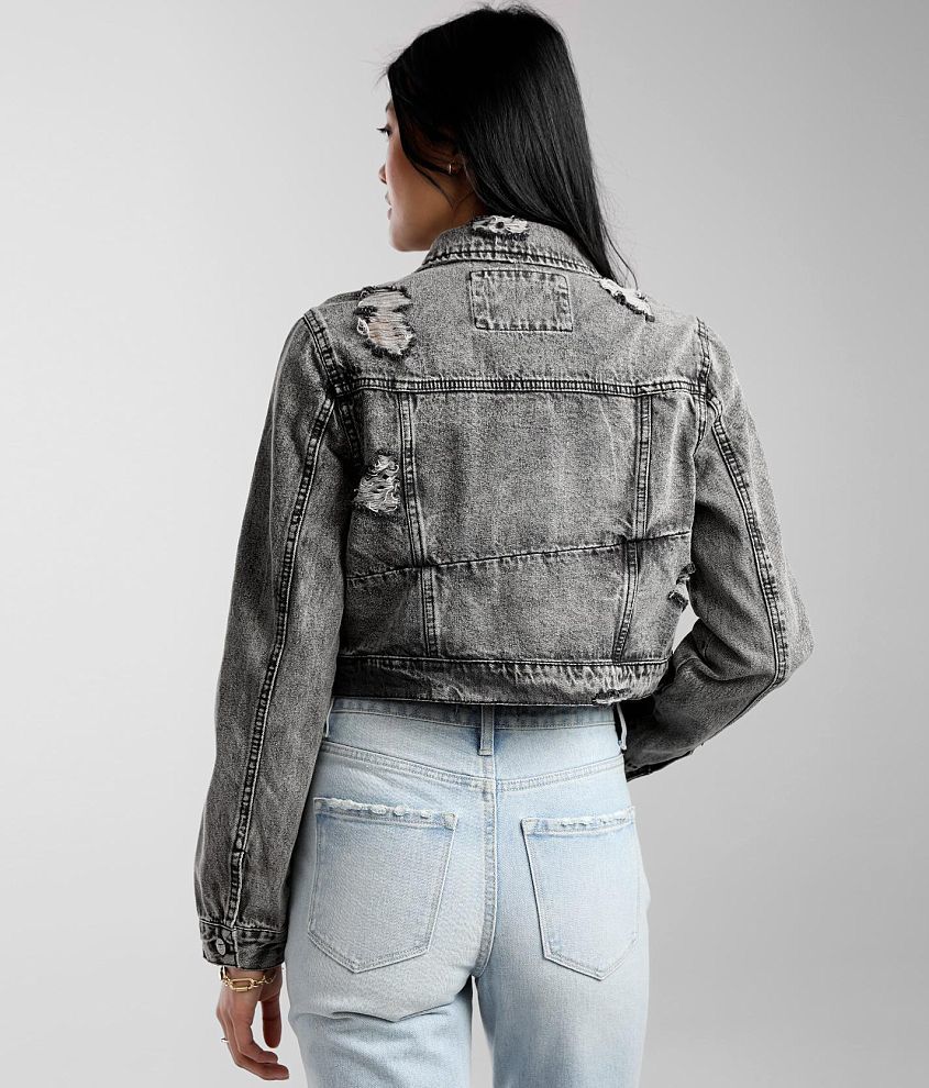 Vintage Charm Acid Washed Denim Jacket