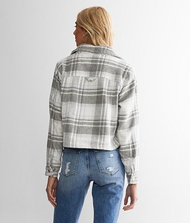 Ashley Cropped Plaid Jacket BACK