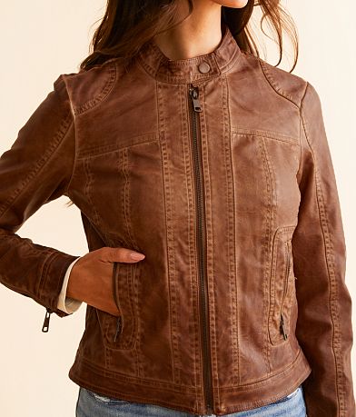 Stoosh Faux Leather Jacket misc detail 1 view