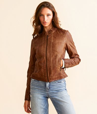 Stoosh Faux Leather Jacket full right side view