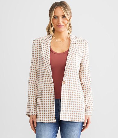 Stoosh Gingham Blazer full right side view