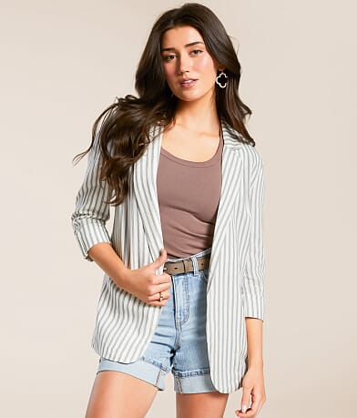 Stoosh Striped Blazer front view
