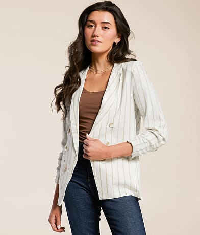 Stoosh Striped Blazer front view