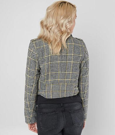 Stoosh Houndstooth Cropped Jacket back view