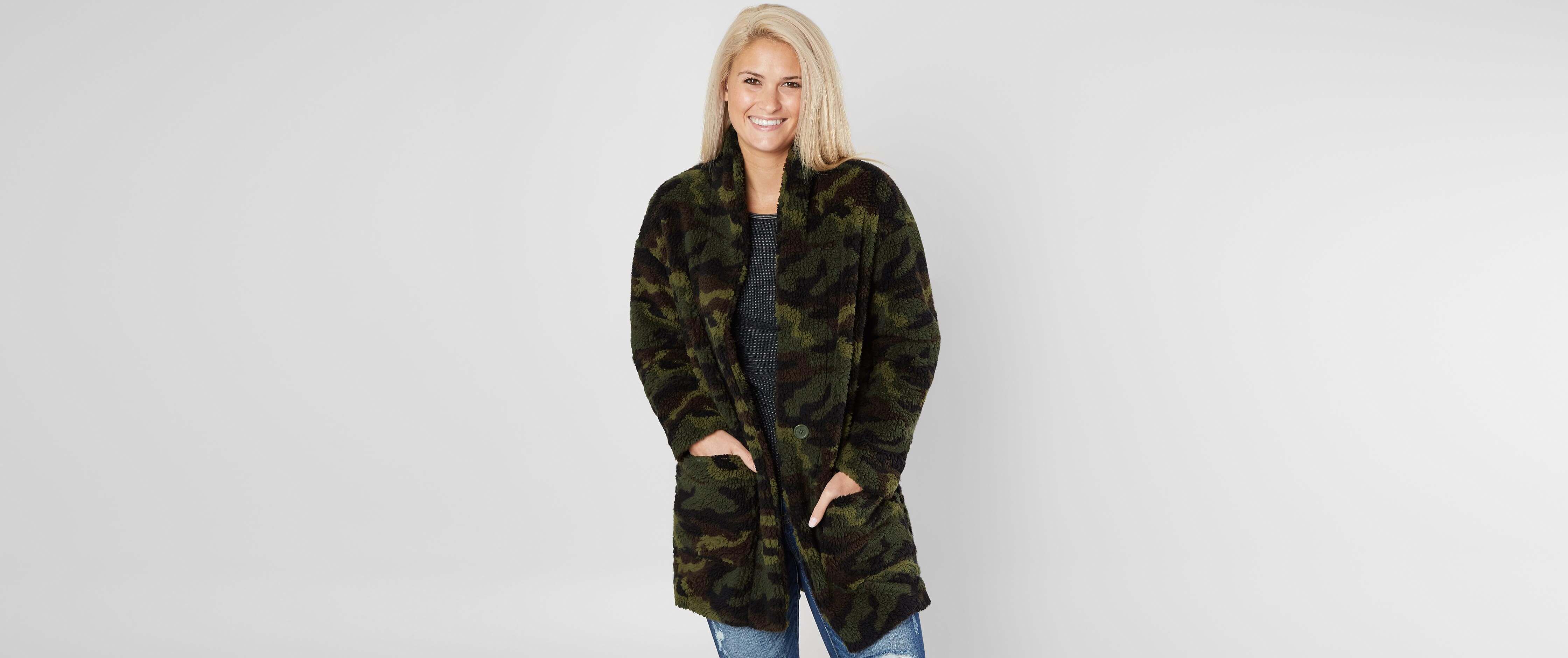 oversized camo coat