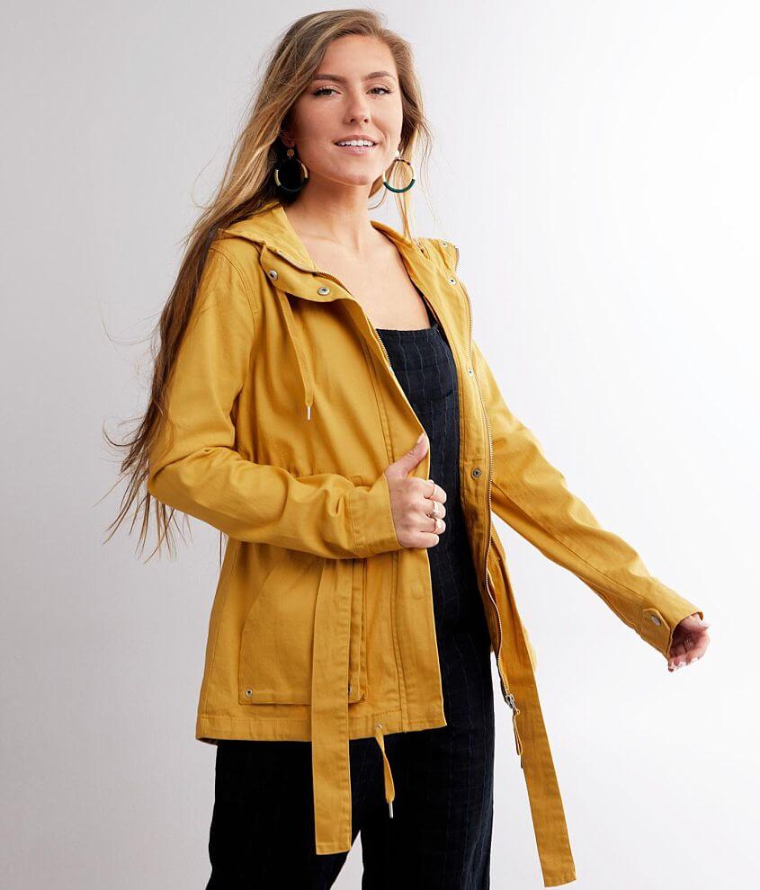 Mustard yellow womens coat best sale