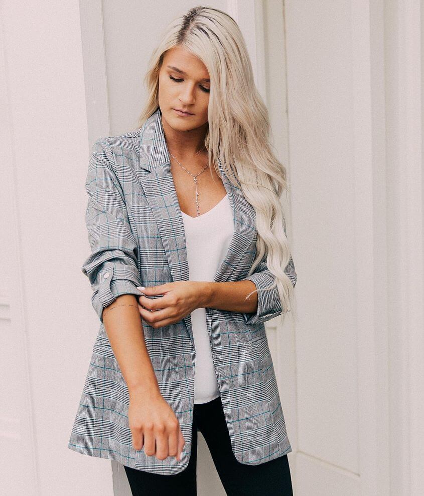 Plaid Flyaway Blazer