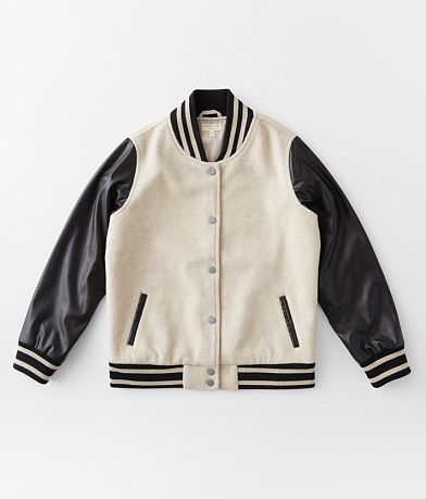 Gilded Intent Girls - Varsity Bomber Jacket front view