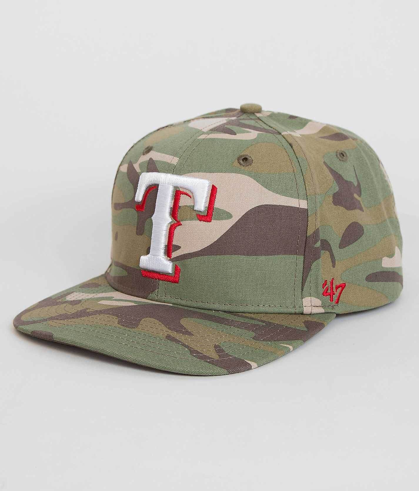 Texas Rangers '47 Trucker Snapback Hat - Camo