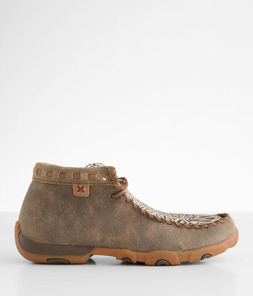 Twisted X® Chukka Driving Leather Moccasin - Women's Shoes in Bomber Nude Print | Buckle