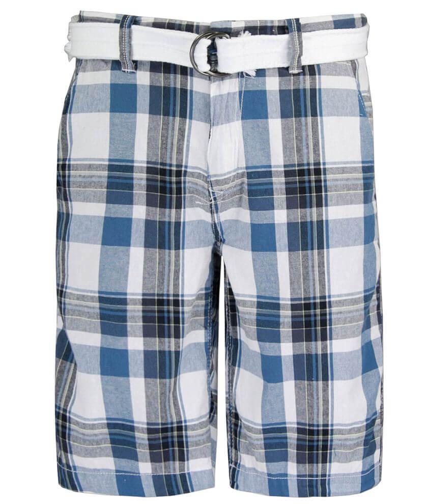 Union Plaid Chino Short front view