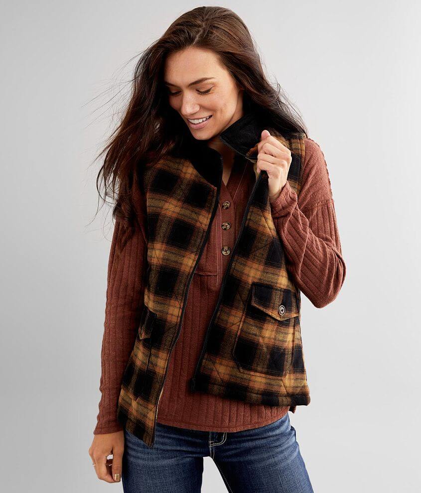Image of BKE Flannel Puffer Vest