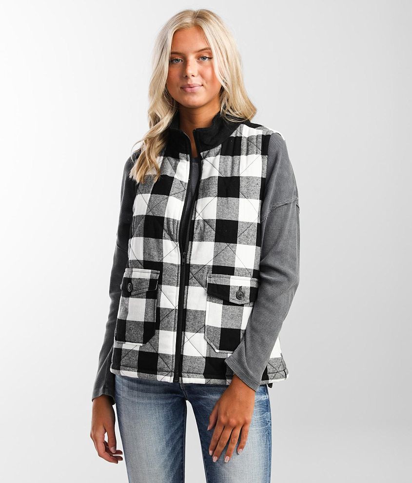 Buffalo plaid shop ladies vest