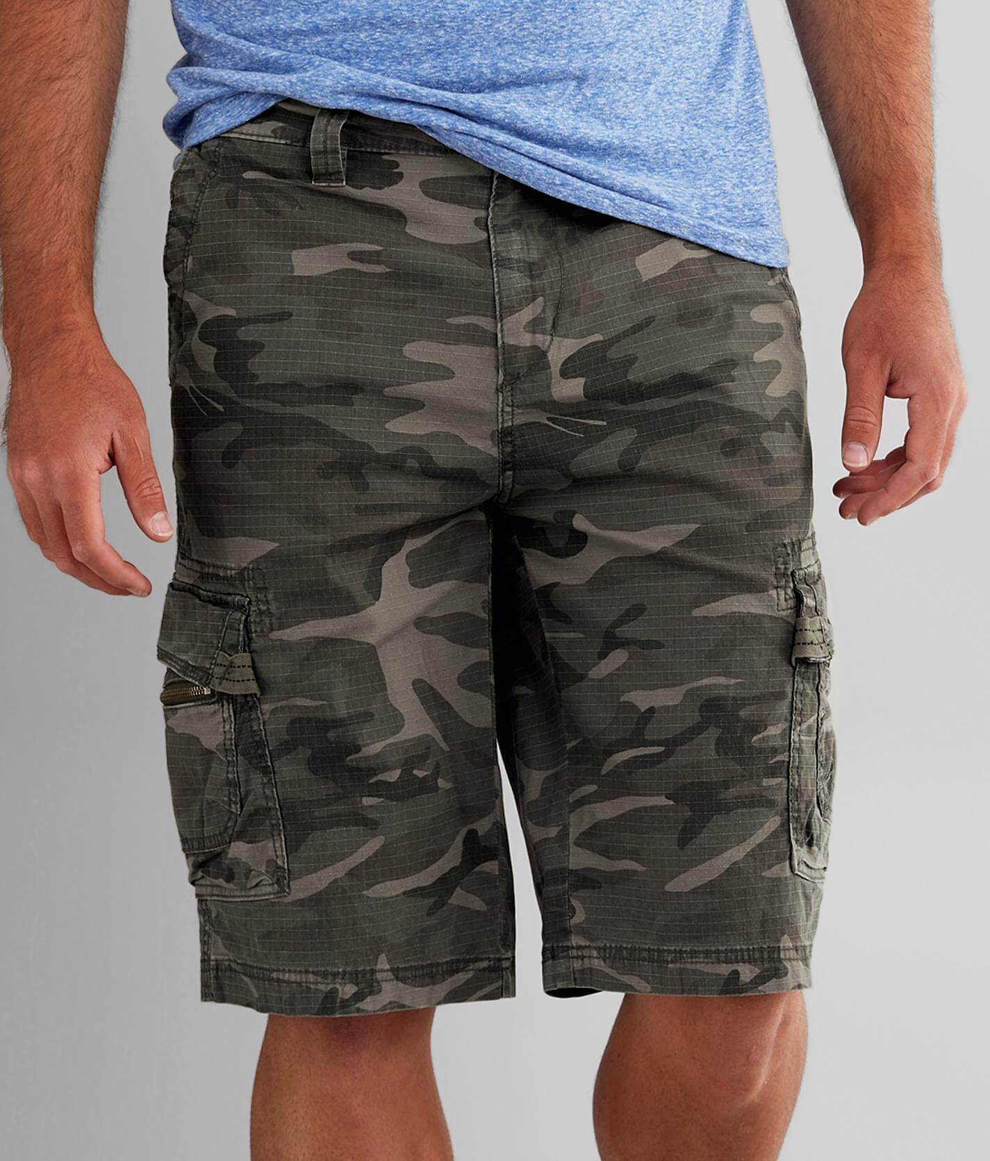 camo stretch shorts