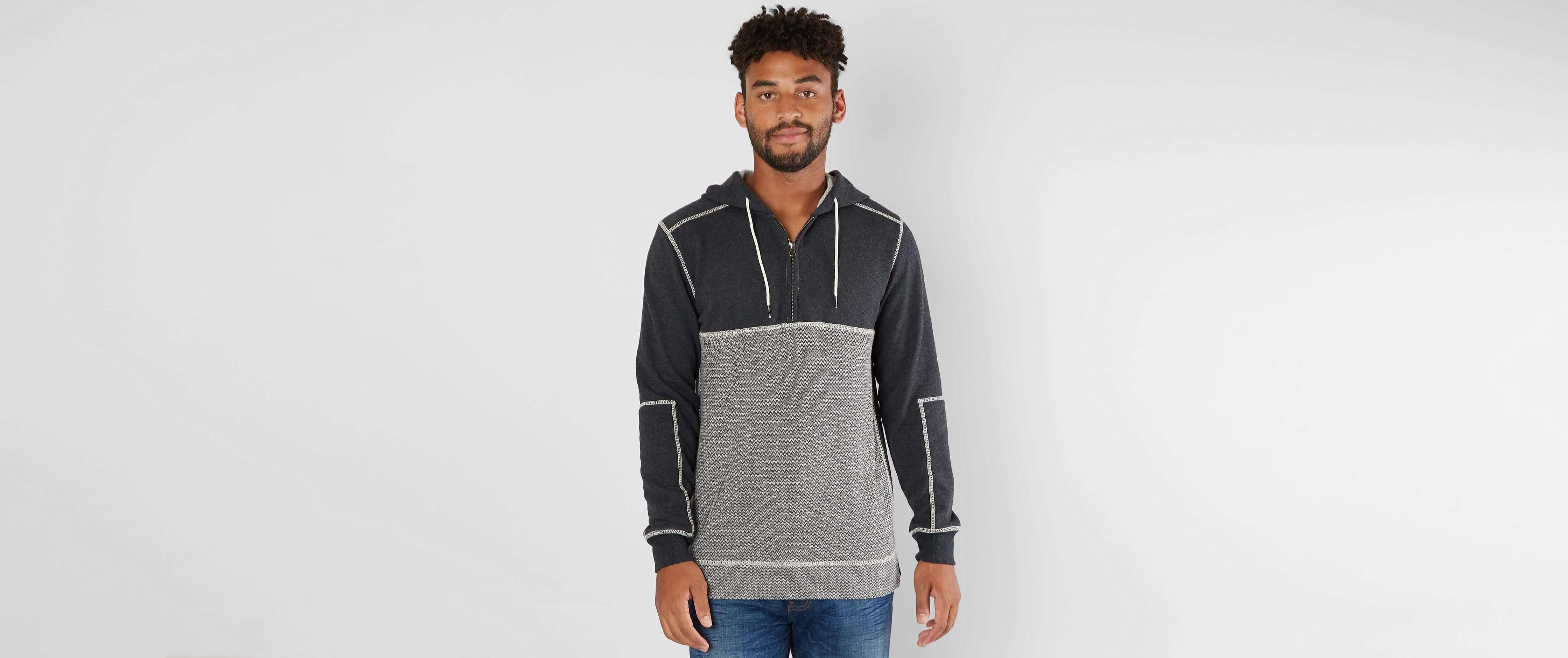 Bke Hunter Hooded Sweatshirt Men S Sweatshirts In Charcoal Heather Buckle