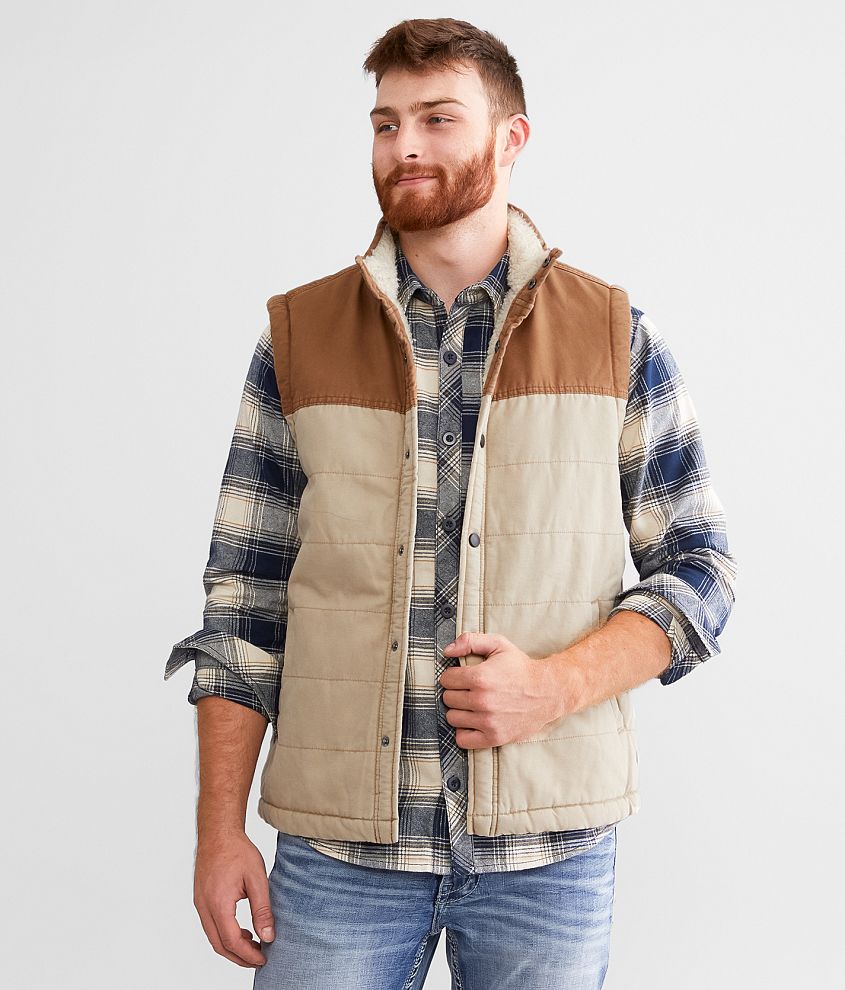 Departwest Color Block Canvas Vest front view