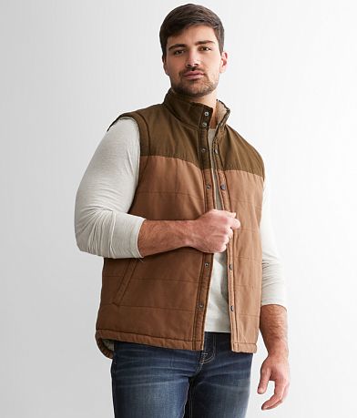 Departwest Color Block Canvas Vest front view