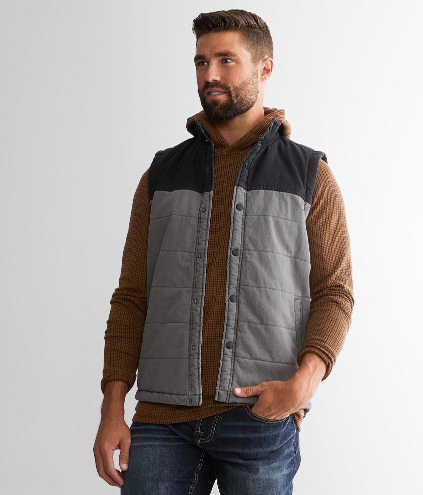 Departwest Color Block Canvas Vest front view