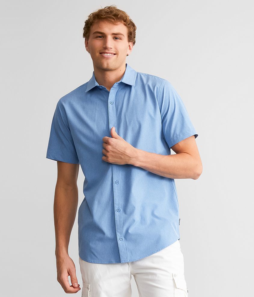 Departwest Performance Stretch Shirt - Men's Shirts in Blue | Buckle